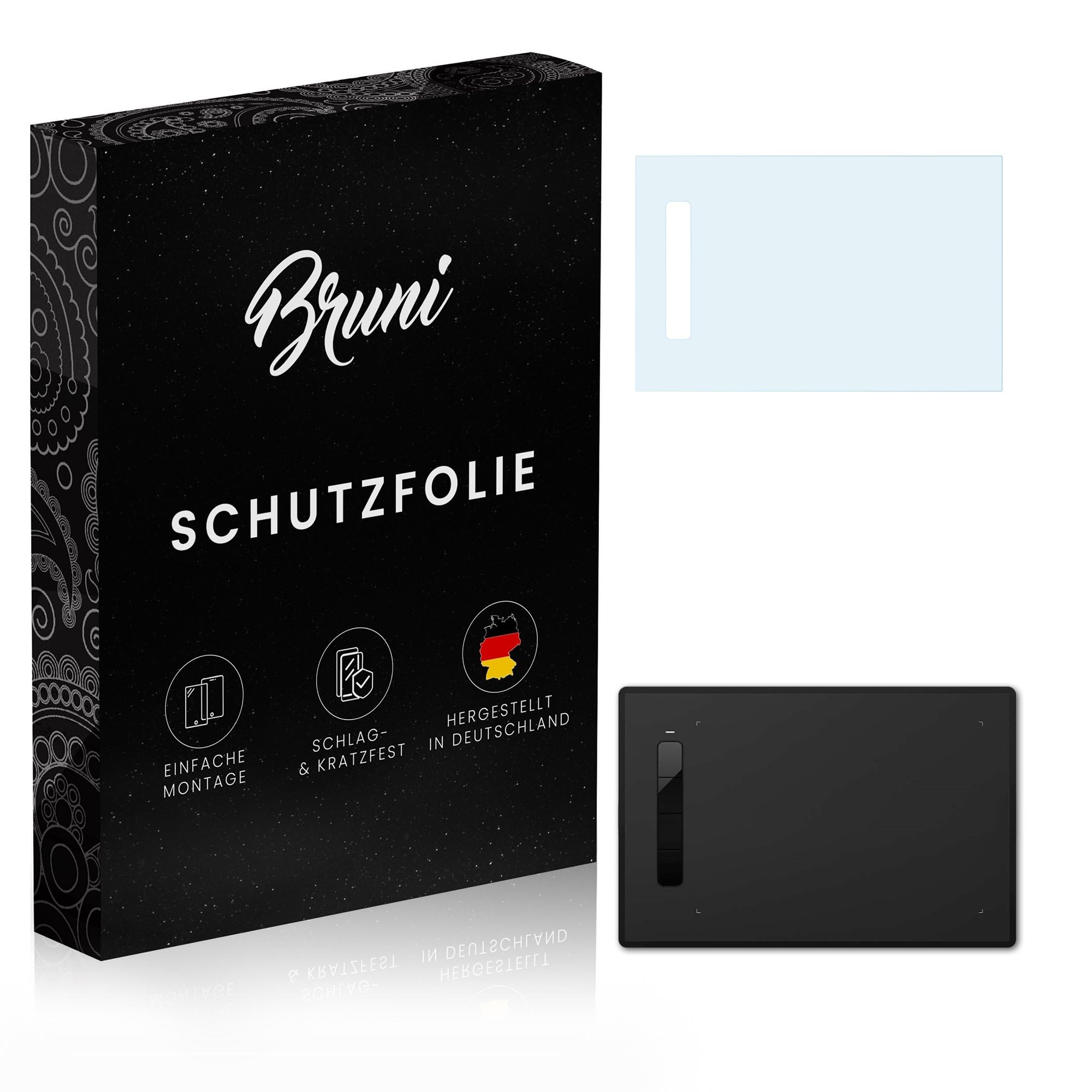 Bruni Película Protectora compatible con XP-PEN Star G960S Protector Película, claro Lámina Protectora (2X)