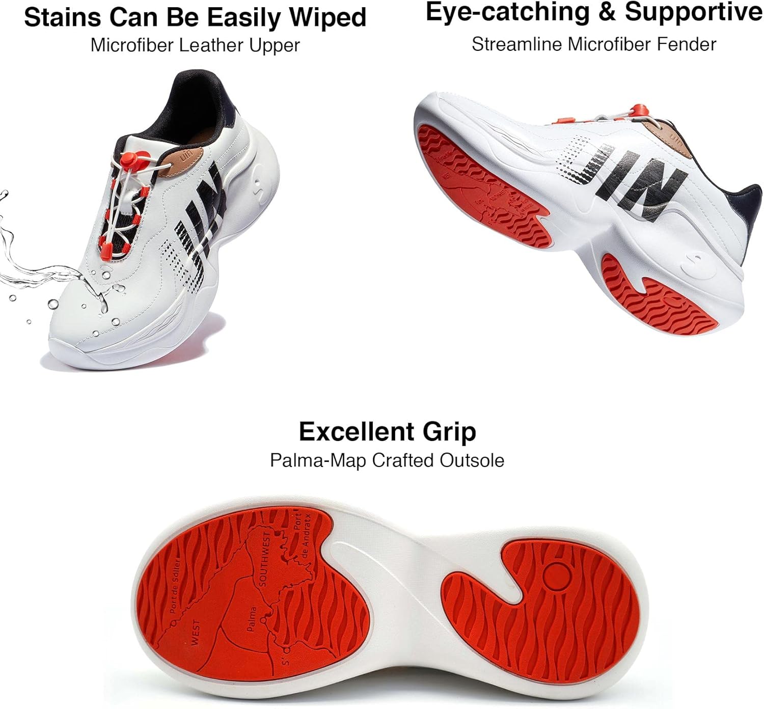 UIN Chunky Platform Sneakers for Women Colorful Lightweight Fashion Funky Floral Womens Sneakers Comfortable Slip in Shoes - Image 7