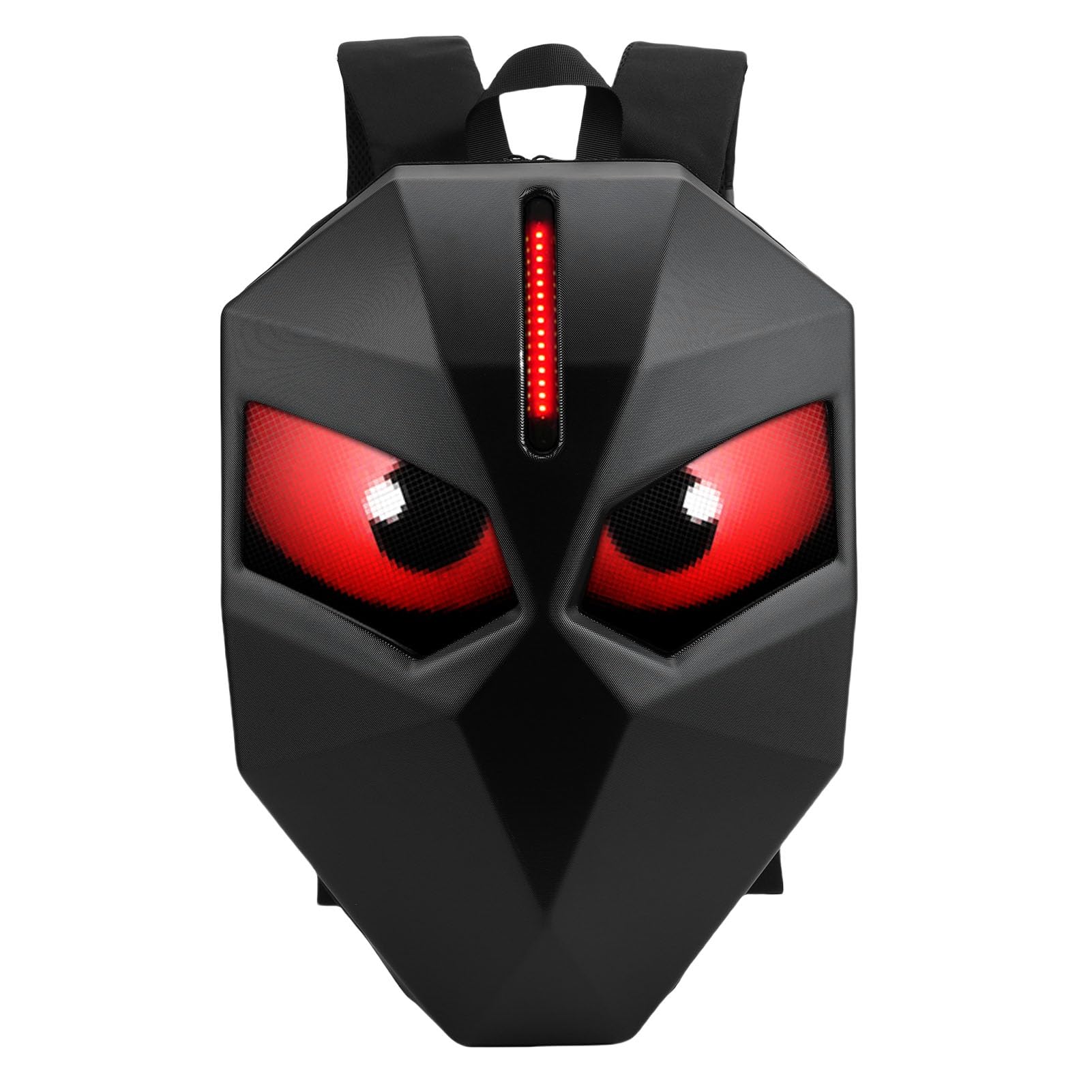 Yctze Plecak Motocyklowy 3D Hardshell LED, Plecak z Programowalnym Ekranem, na Laptopa 19,5 Cala z animacją Tekstu Samodzielnie, Idealny do Jazdy na Rowerze