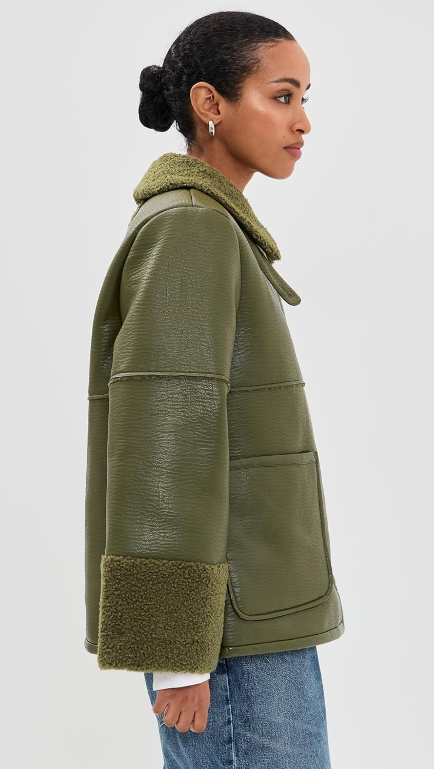 BAUM UND PFERDGARTEN Women's Birdie Faux Leather Jacket - Image 5