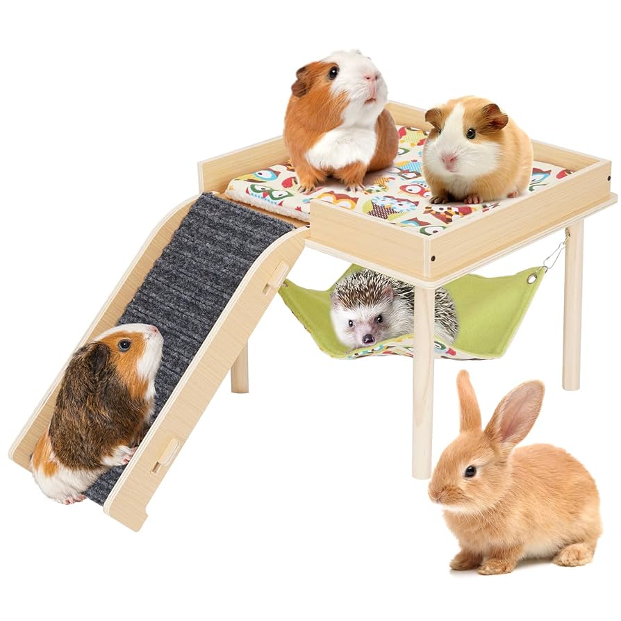 1X Guinea Pig Hideout Small Animal Hammock Hamster Cage Bed Hamster Hide Outs