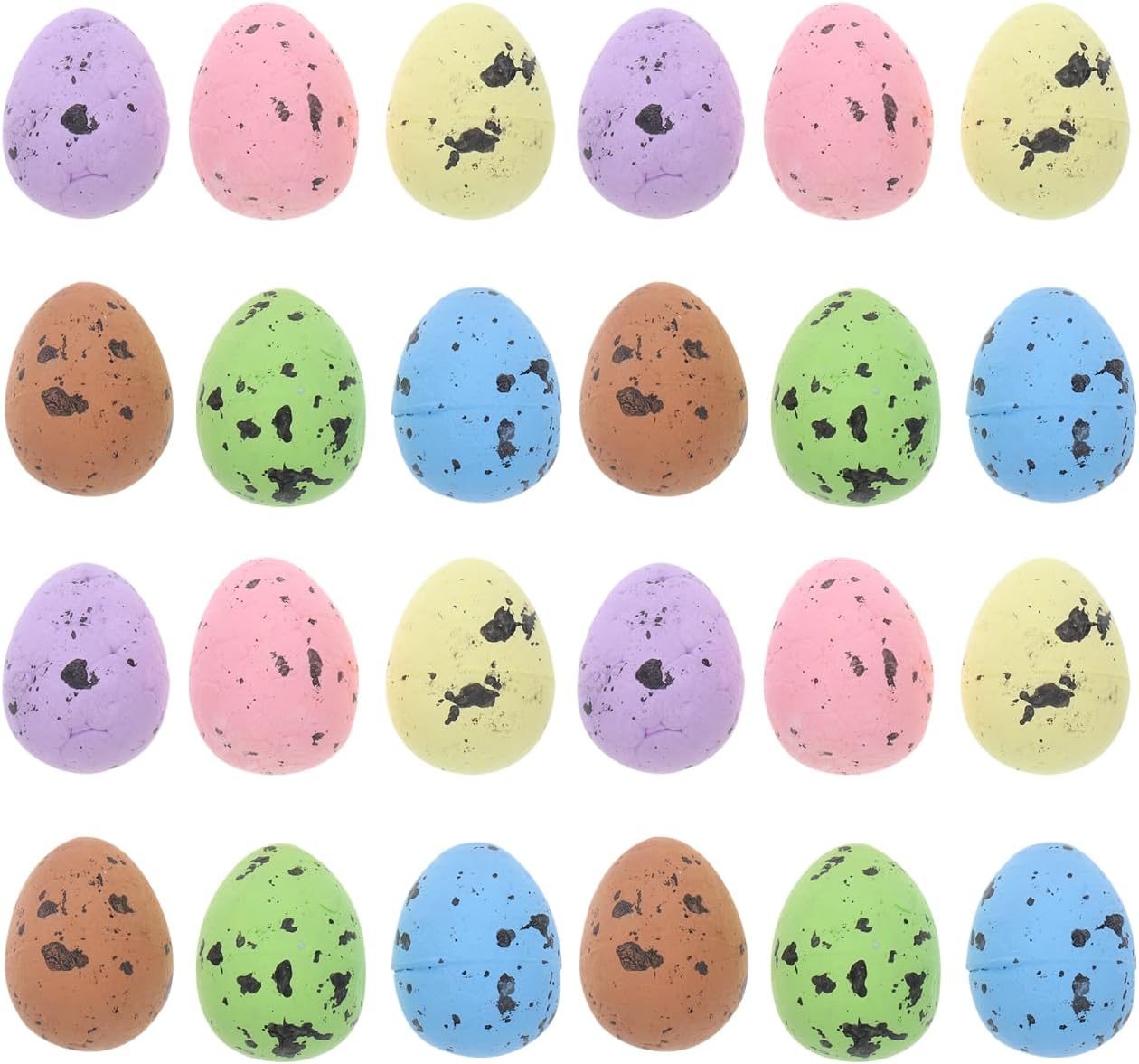 DOITOOL 100Pcs Mini Easter Eggs Decorations - Artificial Foam Bird Eggs for Arts and Crafts Speckled Easter Eggs for Holiday Decor