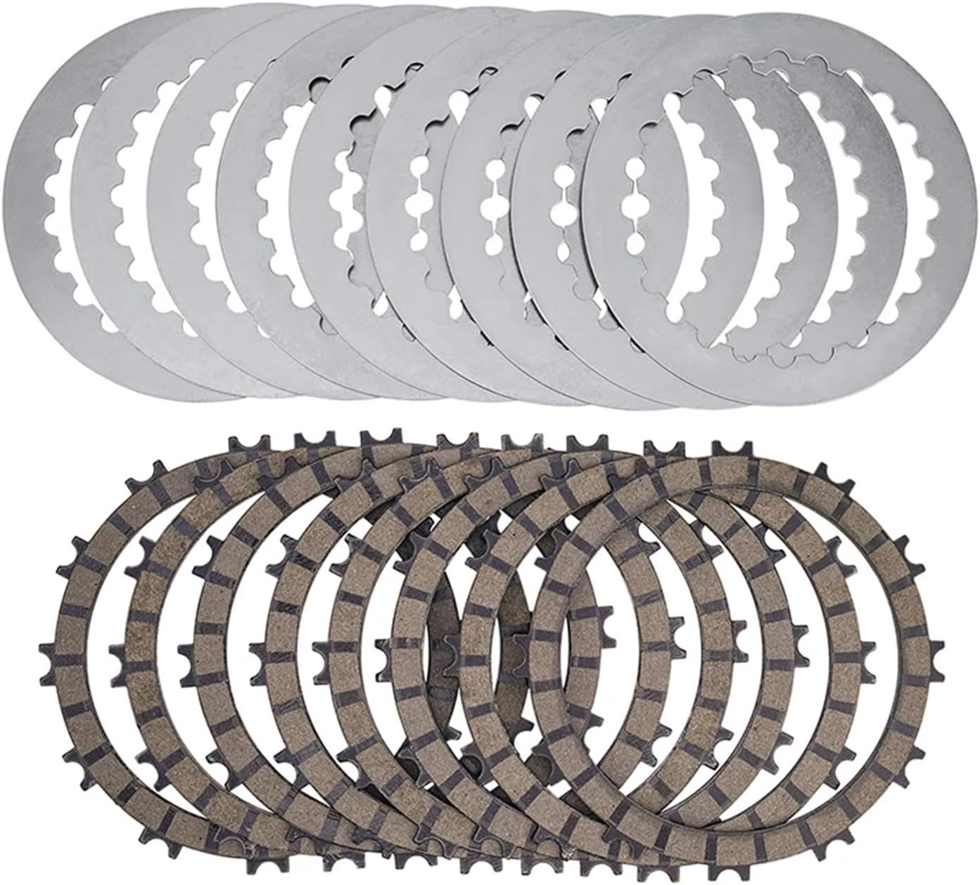 Motorcycle Clutch Plate & Steel Friction Disc Kit Fit For 501 & 300-17 Pieces Set RoadPassion(1 Ste)