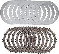 Vista 1 de Disco de placas de fricción de embrague de acero a base de papel de motocicleta compatible con FE 350 USA Engine FE350 2013 (1 kit)
