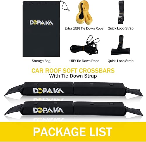 Miniatura 7 de Bastidores de techo para kayak, almohadillas suaves para techo, soporte universal para tabla de surf, esquí, kayak, tabla de remo, sistema de