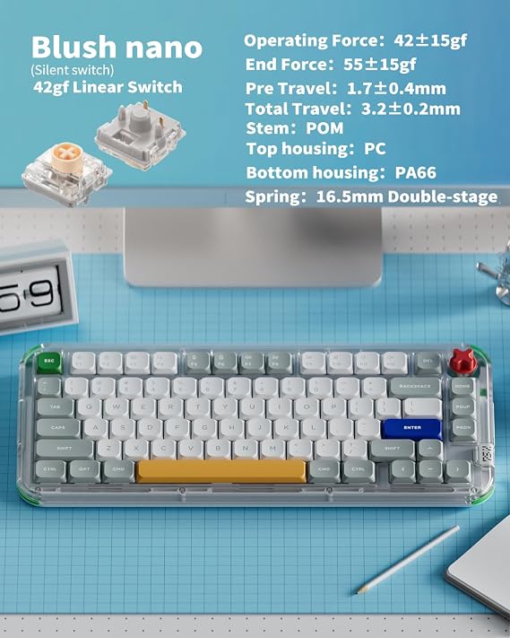 nuphy Kick75 Wireless Low Profile Mechanical Keyboard