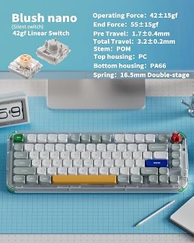 nuphy Kick75 Wireless Low Profile Mechanical Keyboard