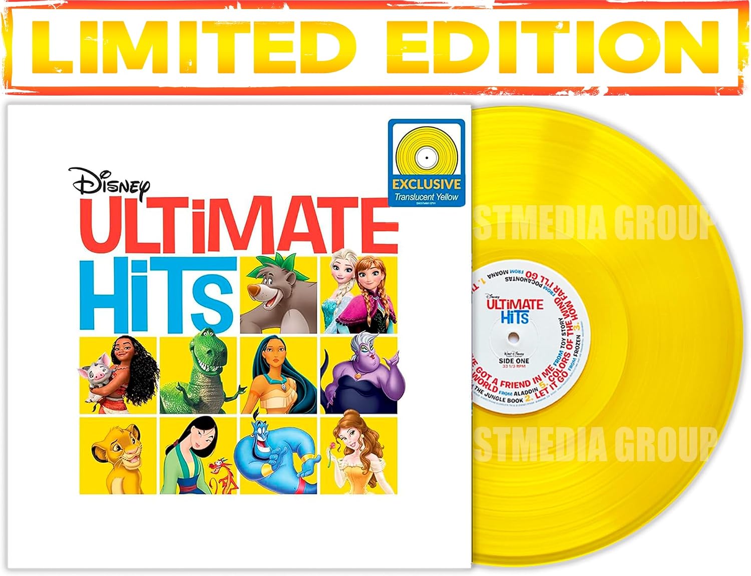 Ultimate Hits Vol. 1 Translucent Yellow / Limited Colored Edition LР by Julie Andrews, Cliff Edwards, Various Artists Elton John — album cover