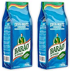 Kit 2 un Erva Mate Barão Moída Grossa 500 gramas