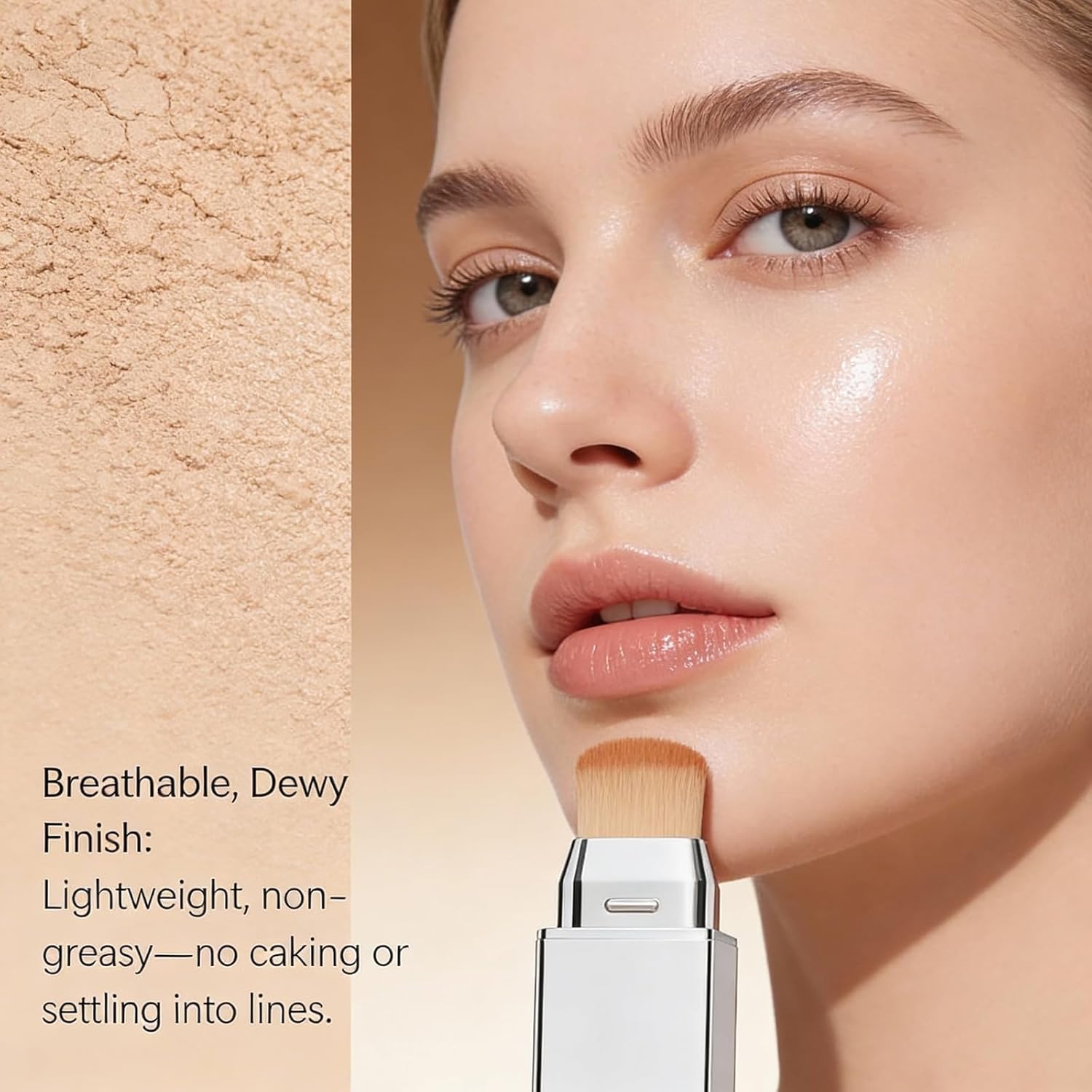 Color-Changing Foundation Stick, Dual-Ended Korean Skin Care Foundation Stick, Detachable Brush, Full to Medium Coverage Base Hydrating Makeup Portable & Travel-Friendly (3Set-Mix) - Image 6