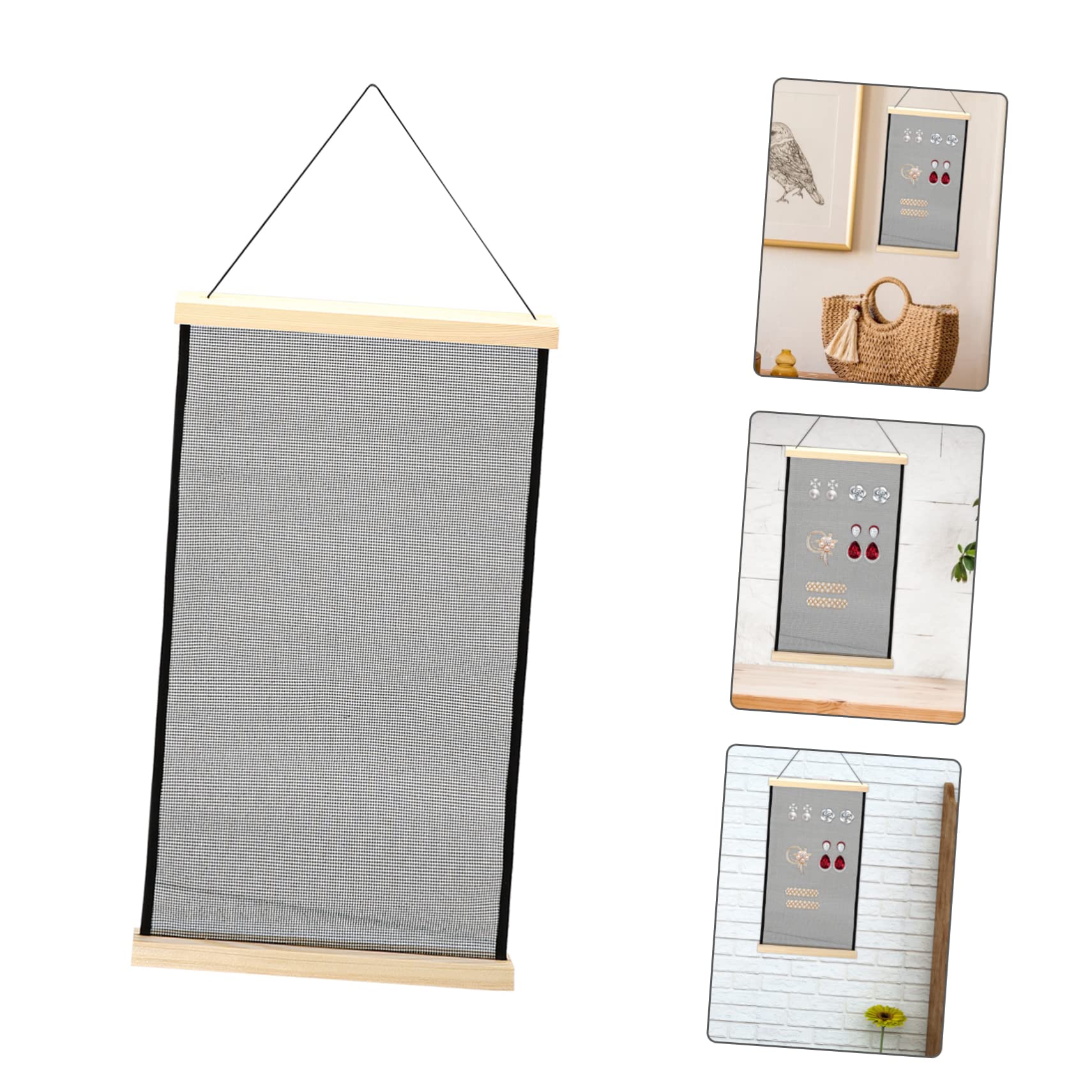 Cabilock Hair Clips Holder Earring Organizer Creative Mesh Display Rack for Hair Bows Clips Jewelry Wall Mounted Storage for Bedrooms Living Spaces