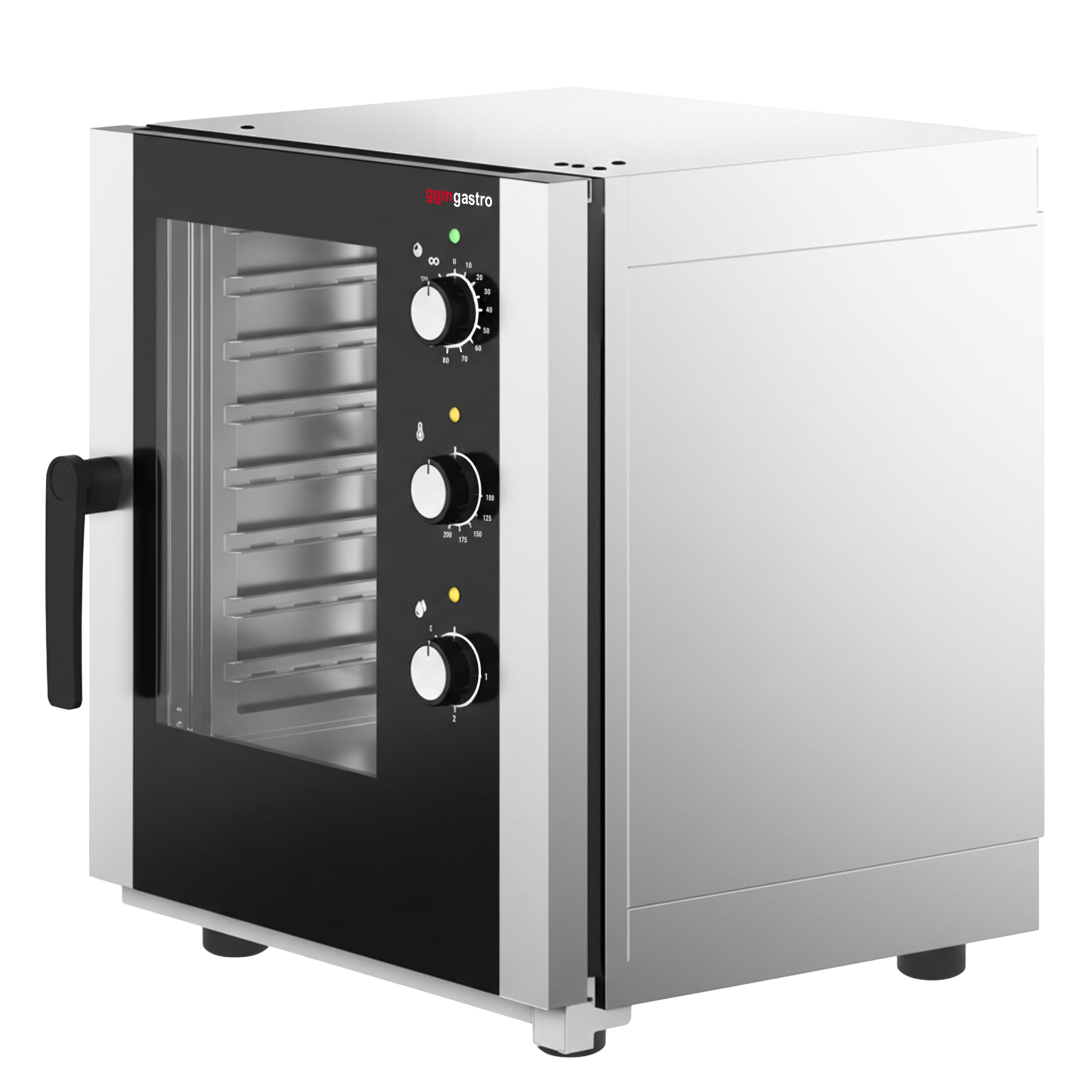 GGM Gastro Kombidämpfer 5x GN 2/3 Manuell | Ideal für den Dauereinsatz, hygienisches Edelstahldesign, einfache Reinigung, vielseitige Garfunktionen, platzsparend