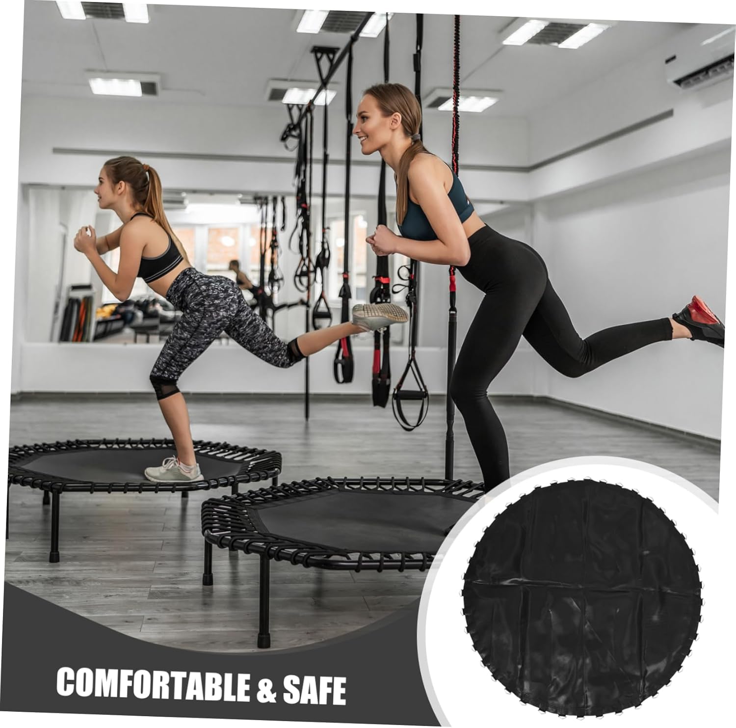 Trampoline Pad Outdoor Trampoline Mat Replacement Jumping Mat Stretchy Easy to Install and Remove