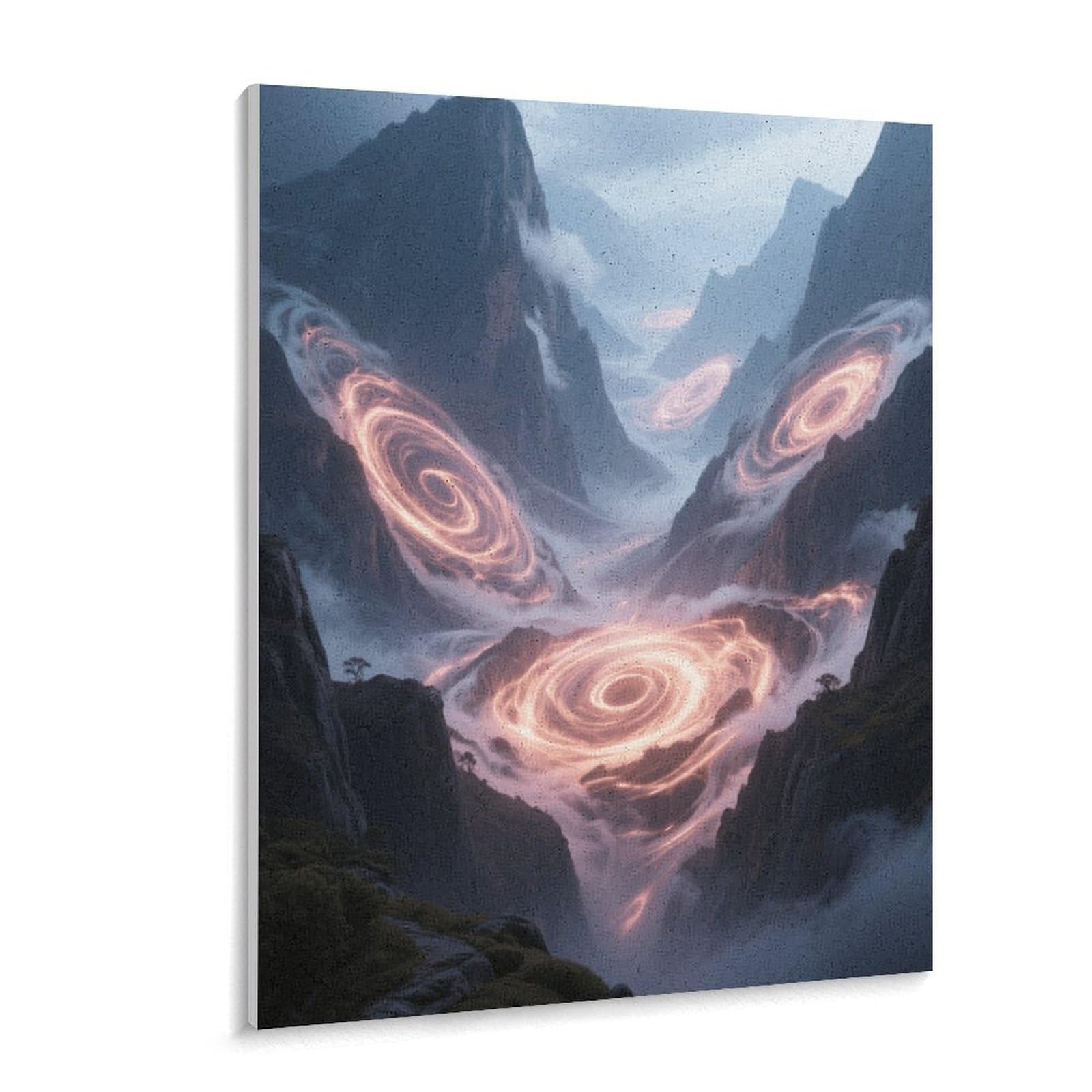 KOAYUBFC Mysterious Valley Malen nach Zahlen Kit für Erwachsene Anfänger Erwachsene Malen nach Zahlen Kits auf Leinwand DIY Acryl Ölfarben Malerei mit Pinseln als Geschenk Home Wall Decor