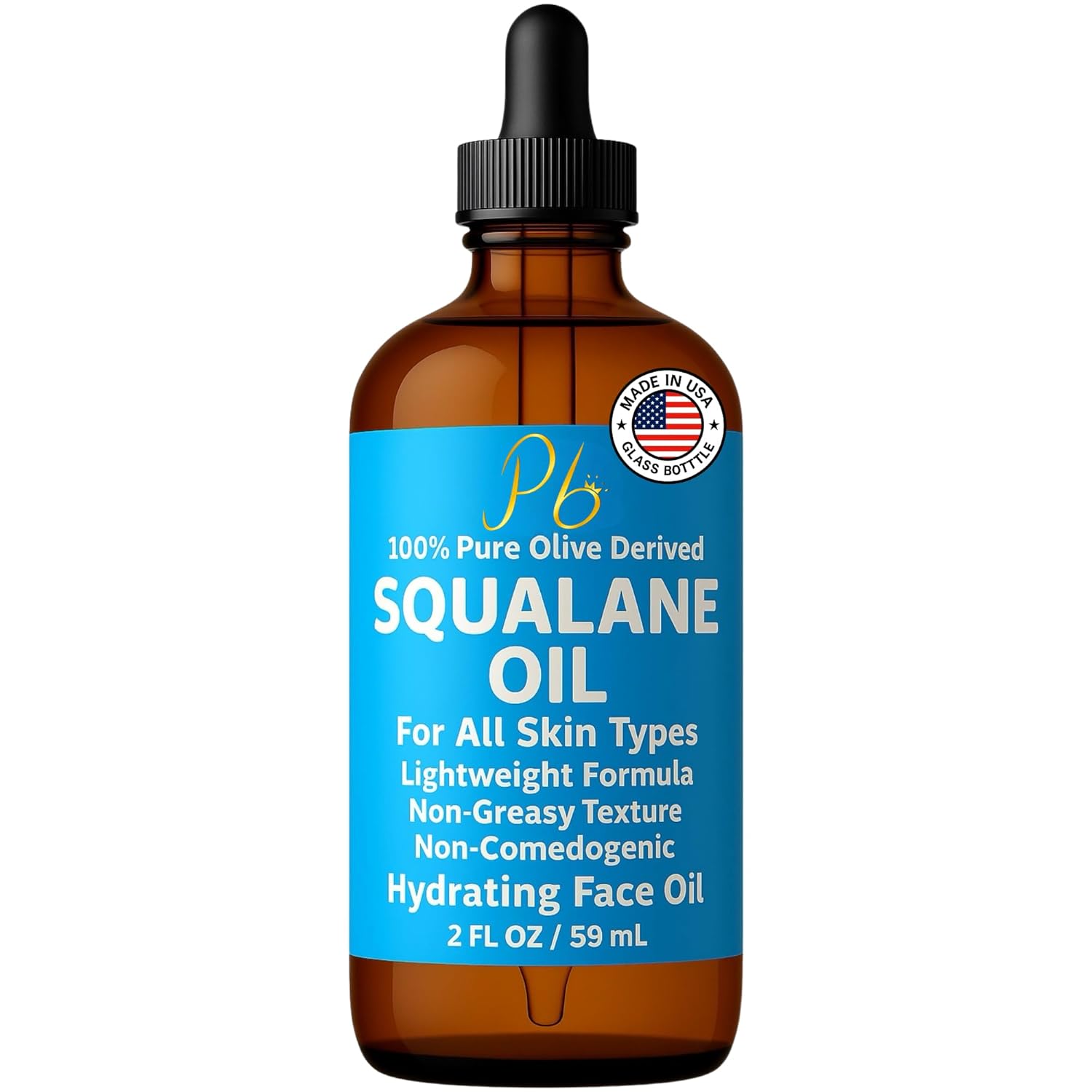Squalane Oil – 100% Plant-Derived, Lightweight & Fast-Absorbing, Squalane Oil for Face, Anti-Aging, Dry Skin, Hair & Body | Non-Greasy, Non-Comedogenic Moisturizer | 2 fl oz - Image 9