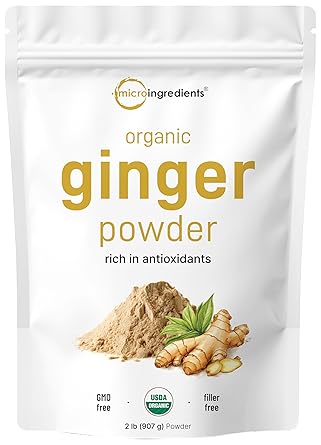 Organic Ginger powder, 2lbs 32oz | Premium Source for Spice & Seasoning | Great for Baking, Cooking & Tea | Additive Free, Non-GMO, Bulk Supply