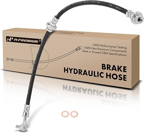 A-Premium Manguera hidráulica de freno delantero compatible con modelos Nissan - Maxima 2009 2010 2011 2012 2013 2014 3.5L - Reemplazar # 46210ZX70B