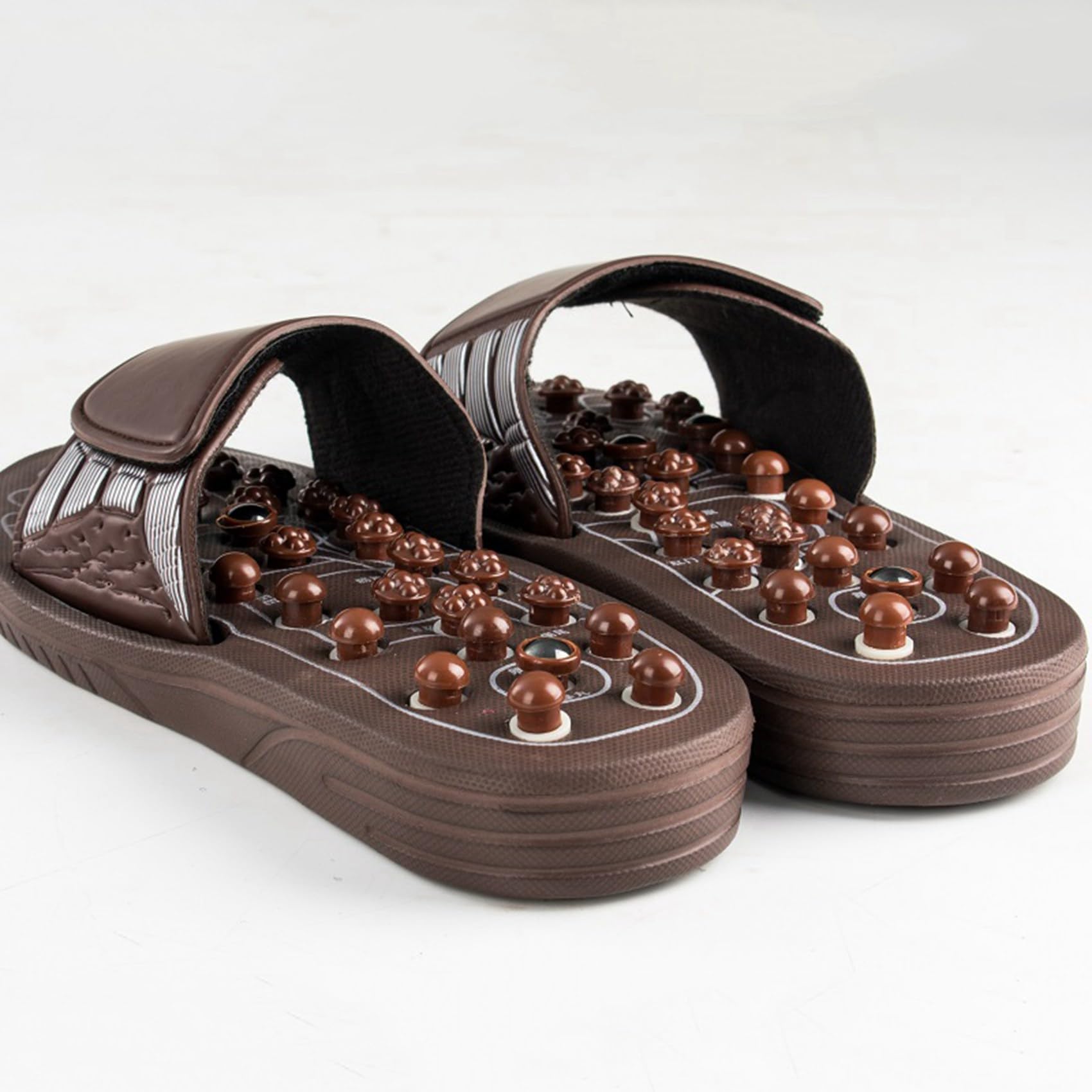 6x Akupressur Fuß Massage GeräT Massage Hausschuhe Schuhe Reflexzonen Massage Sandalen Relief Plantar Fasziitis Arthritis für MäNner Frauen M