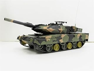 ヘンロン 2.4GHz 1/24 戦車ラジコン ドイツ レオパルト2 A5 ☆3809-1/2【塗装済み完成品 赤外線バトルシステム付 対戦可能】