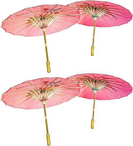 Miniatura 2 de TJ Global - Sombrilla para fiestas de boda fotografía disfraces cosplay decoración y otros eventos 4 paraguas Azul, Verde, Hot Pink, Azul claro,