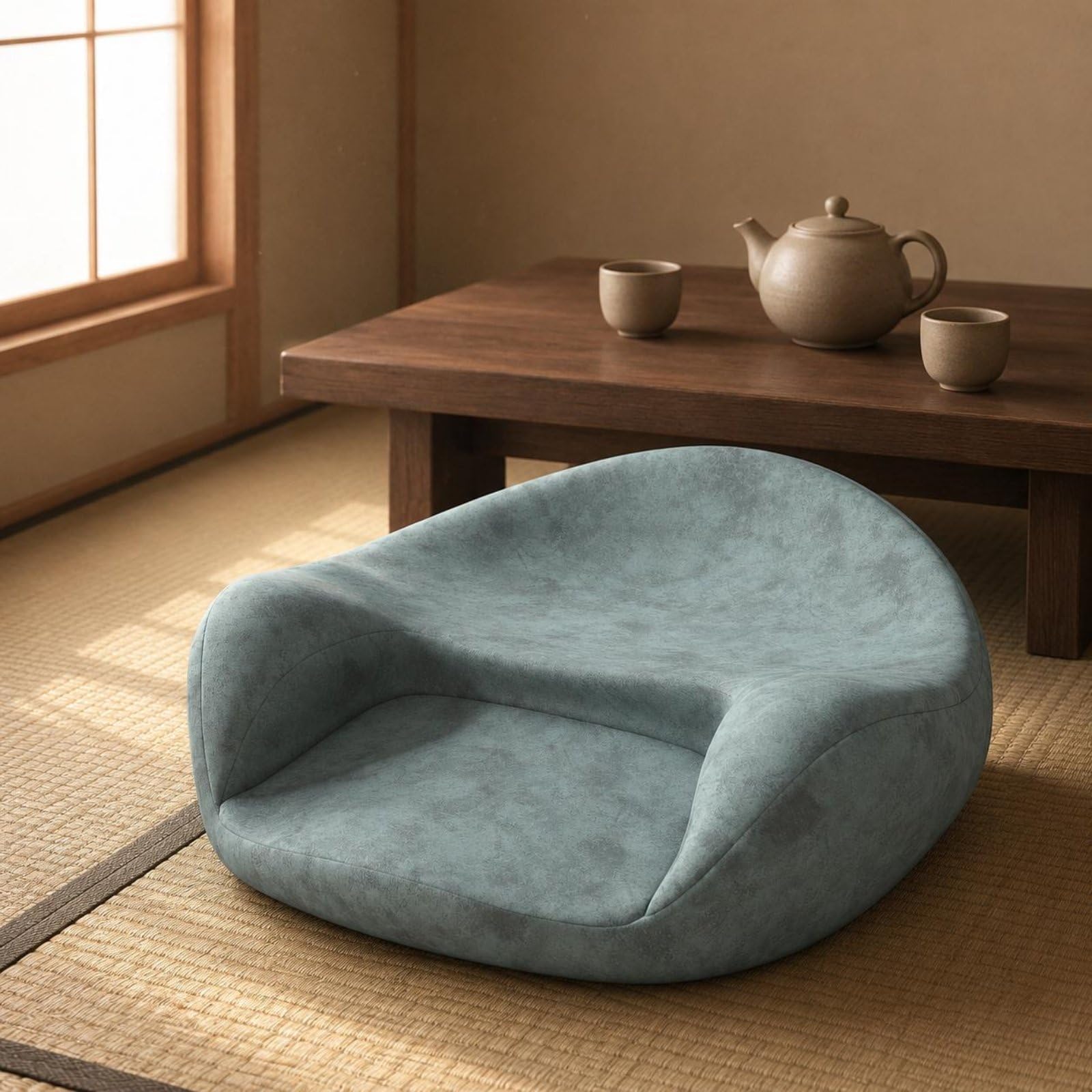 Homyl Cuscino per Meditazione Cuscino da Pavimento Cuscino Ergonomico Cuscino Seduta Cuscino con Rivestimento Morbido E, Grigio Cielo Stellato, Prodotto Singolo Compresso