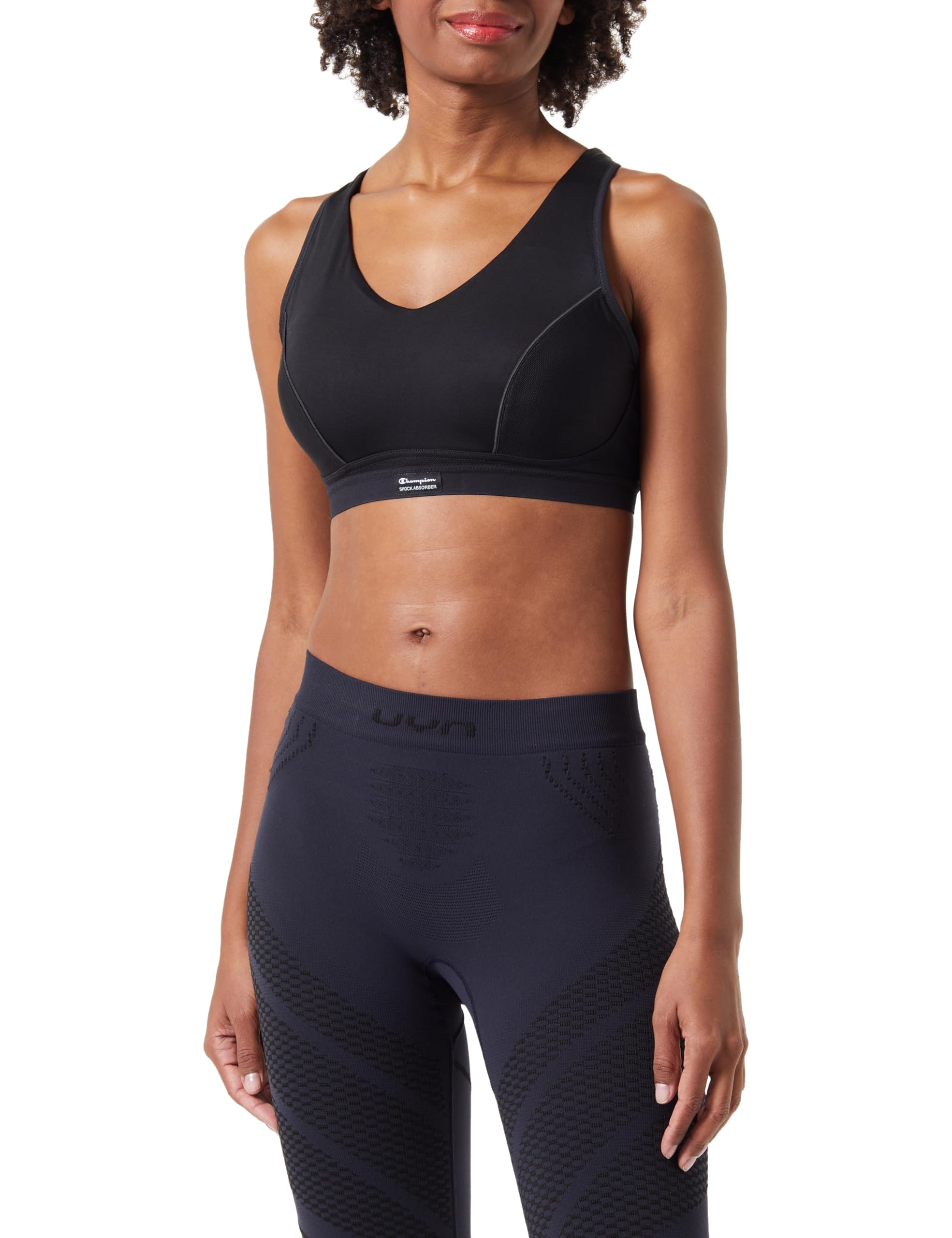 Champion Shock Absorber Pump Padded Sport Sports Bra, Black, IT 2C (EU 70C)(UK 32C) Women, Black, 32C
