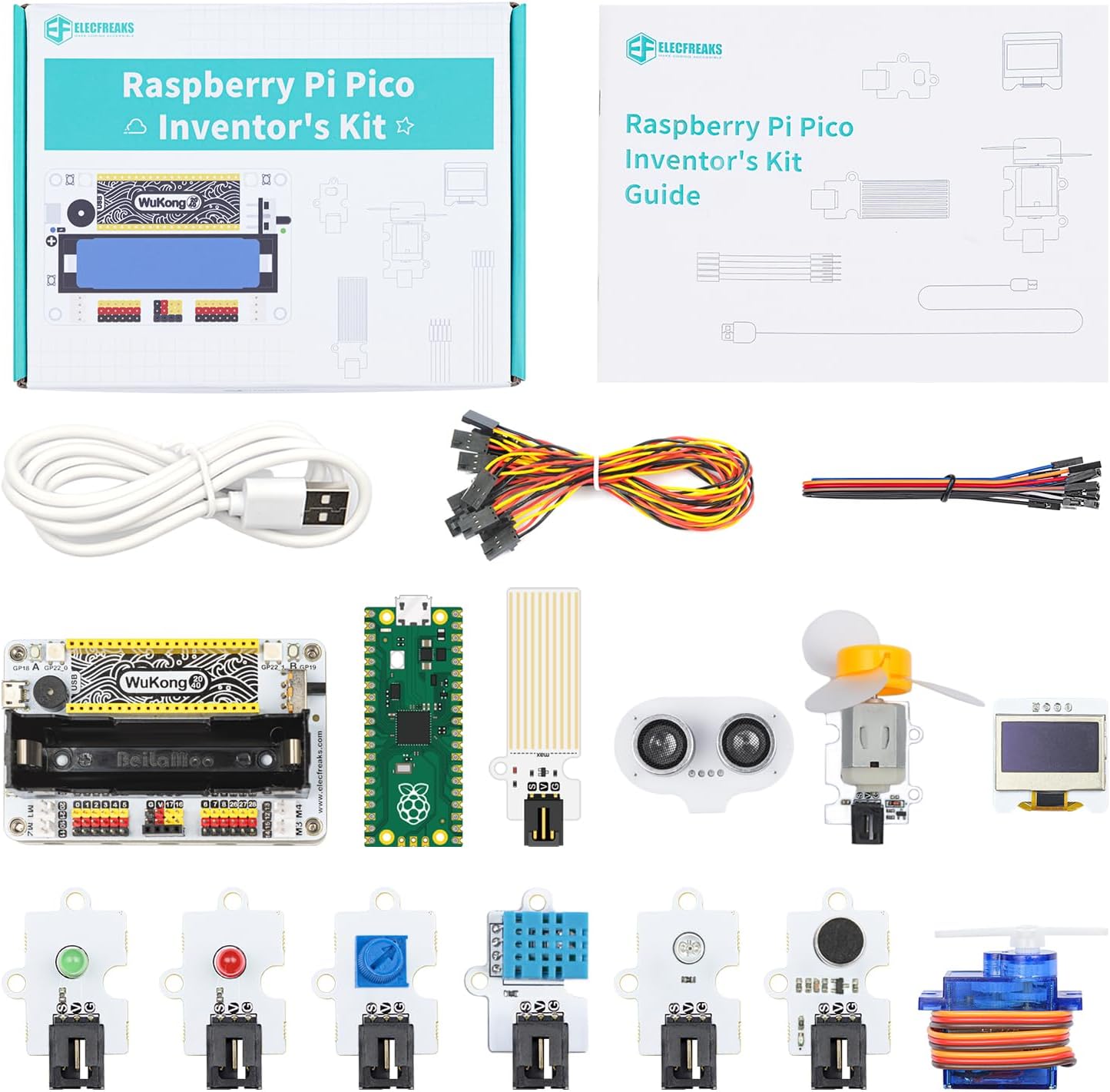 Amazon.com: ELECFREAKS Wukong2040 Inventor Sensor Starter Kit for ...