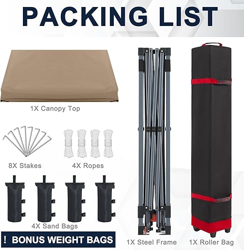 Miniatura 6 de COOSHADE Tienda de campaña con toldo desplegable, fácil de instalar, protección solar instantánea, refugio de playa, portátil deportivo fresco (azul