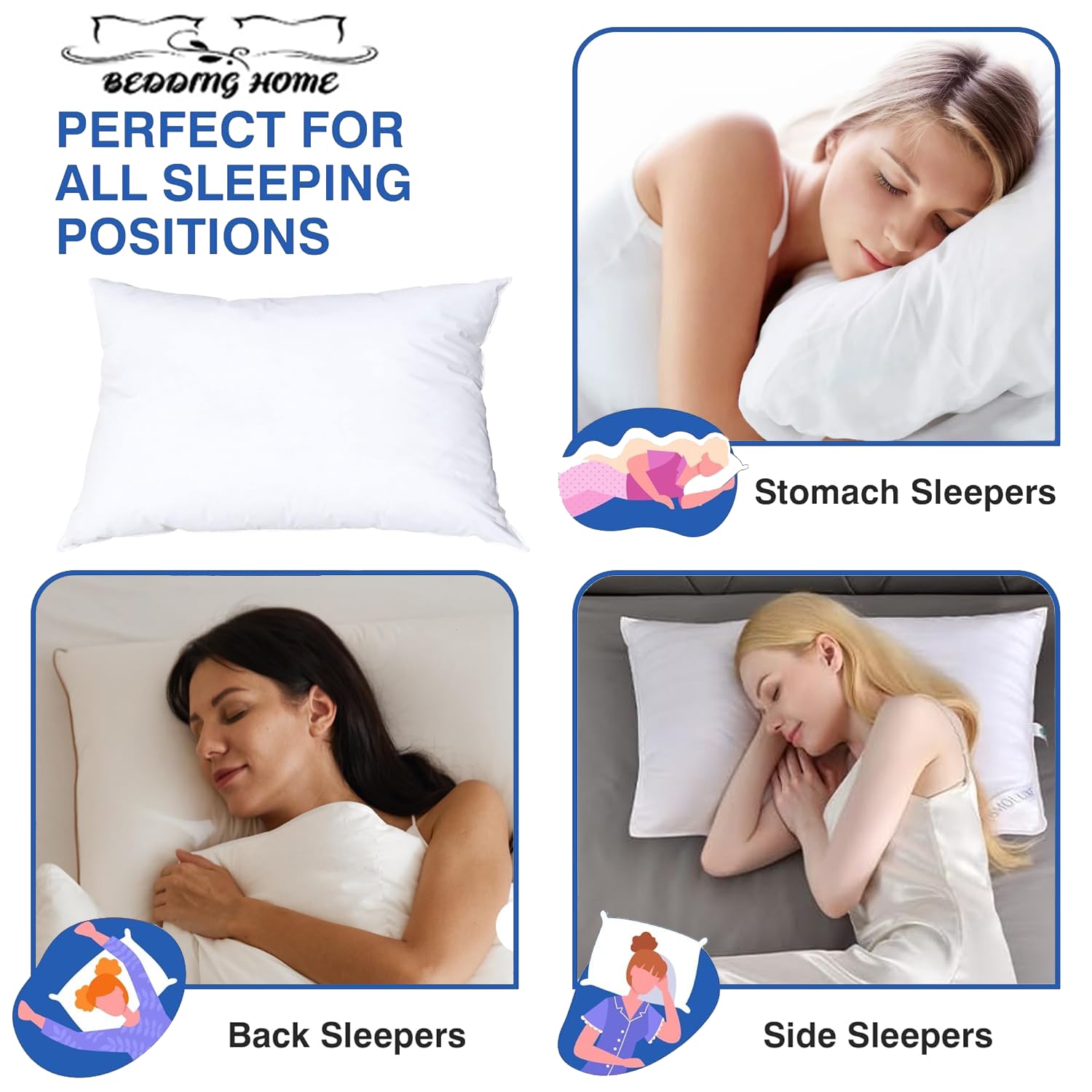 Cuscino Interno Rettangolare In Piuma D'anatra