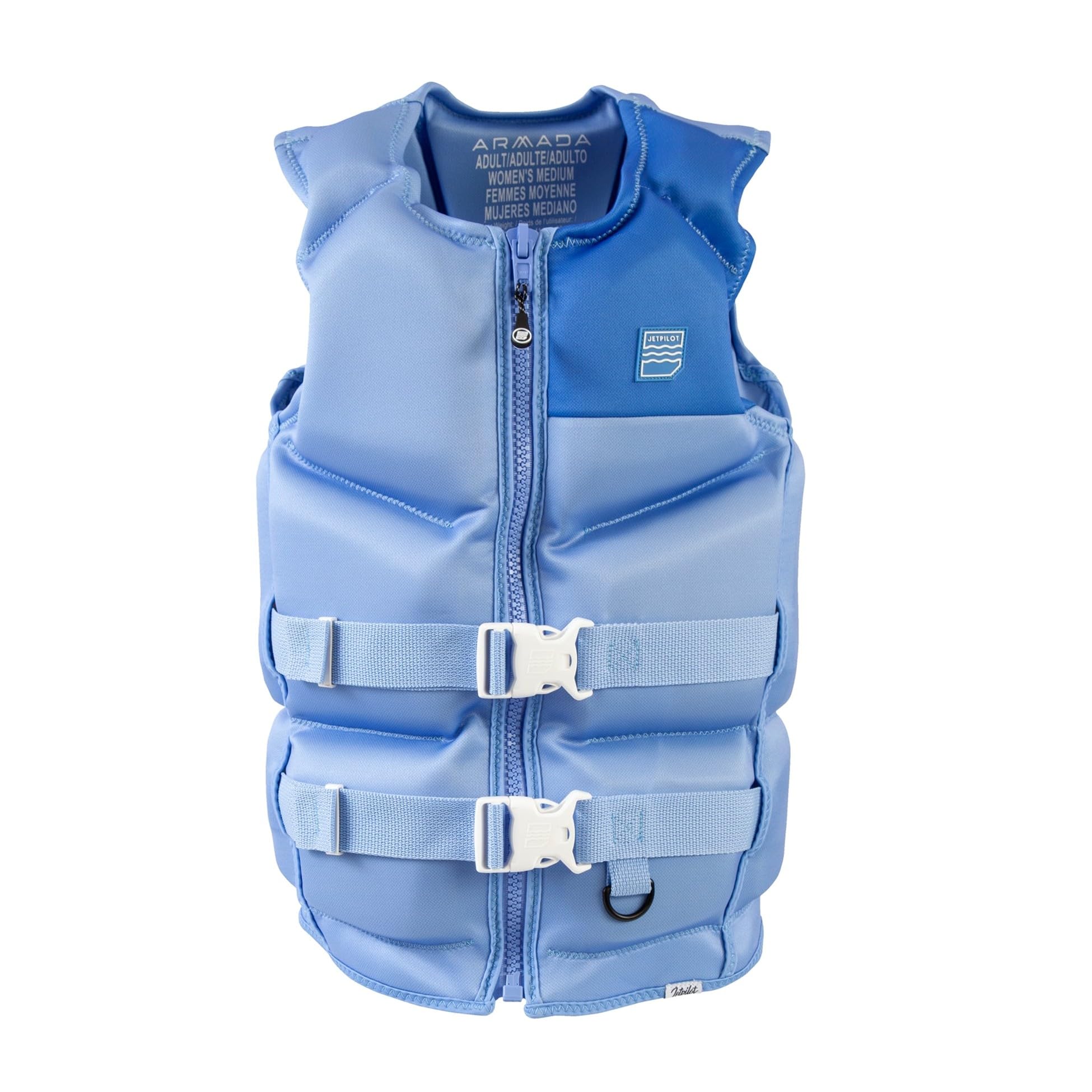 Jetpilot Women’s Armada Evoprene U.S. Coast Guard Approved Life Jacket PFD. 19-Panel Performance Vest for Wakeboarding, Jet Ski & Boating