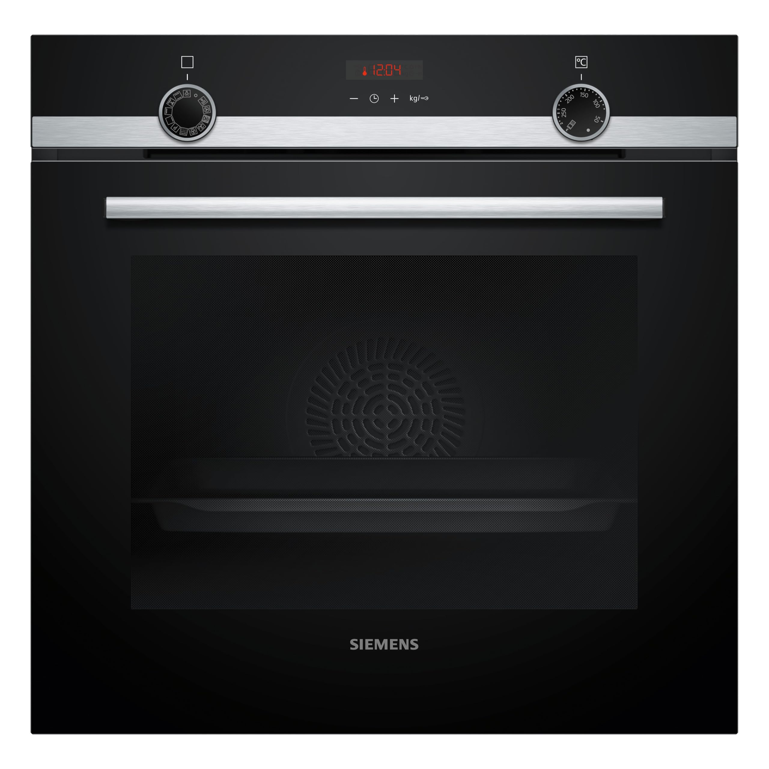 Siemens HQ574AER3, iQ300, Einbau-Backofen mit Dampfunterstützung, 60 x 60 cm, Pyrolyse Reinigung, Schnellaufheizung, 10 Automatikprogramme, 3D Heißluft, Teleskopauszüge, Edelstahl