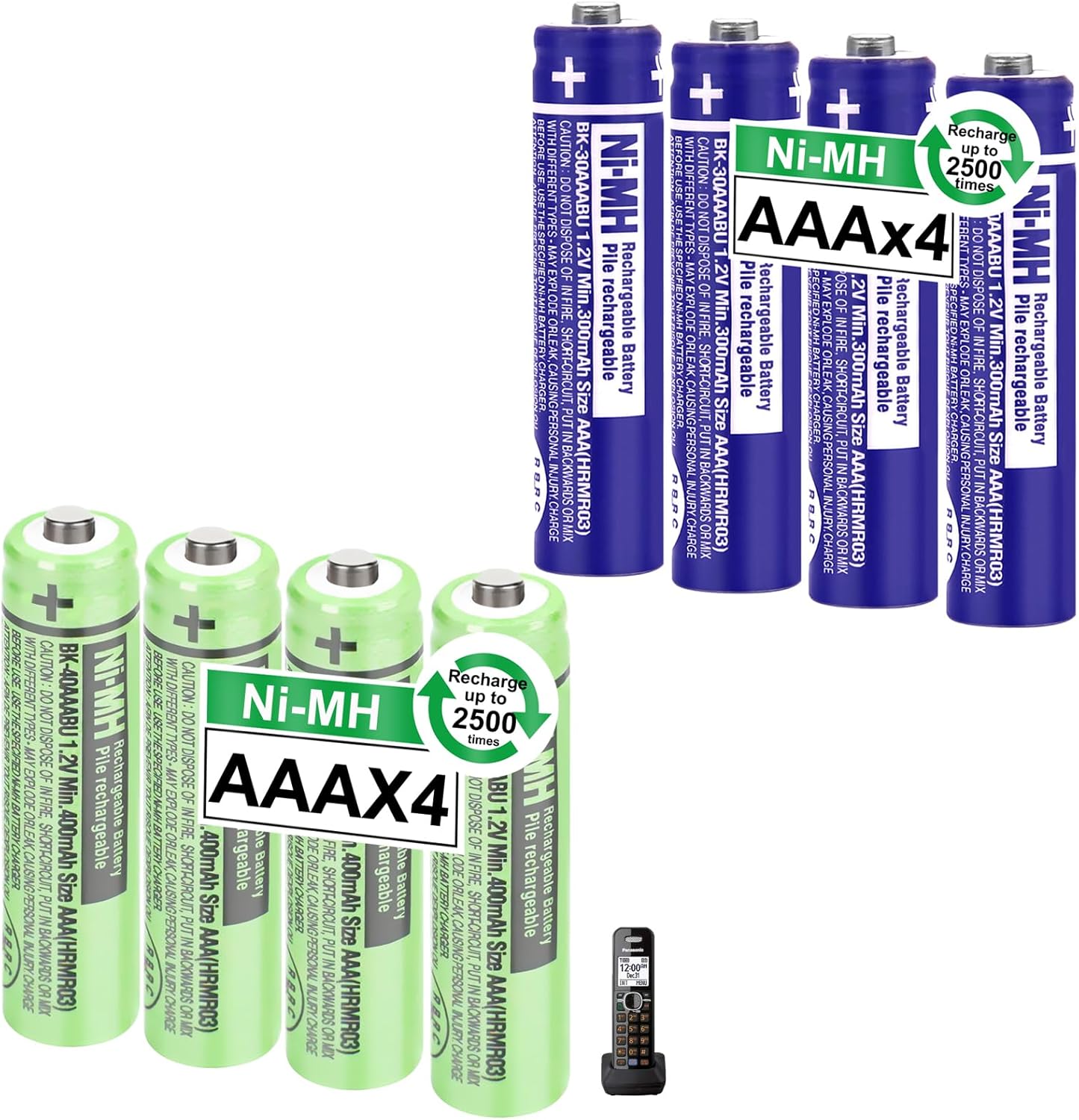 OSIM Ultimate Power Bundle: 8-Pack BK-40AAABU BK-30AAABU AAA Rechargeable Batteries