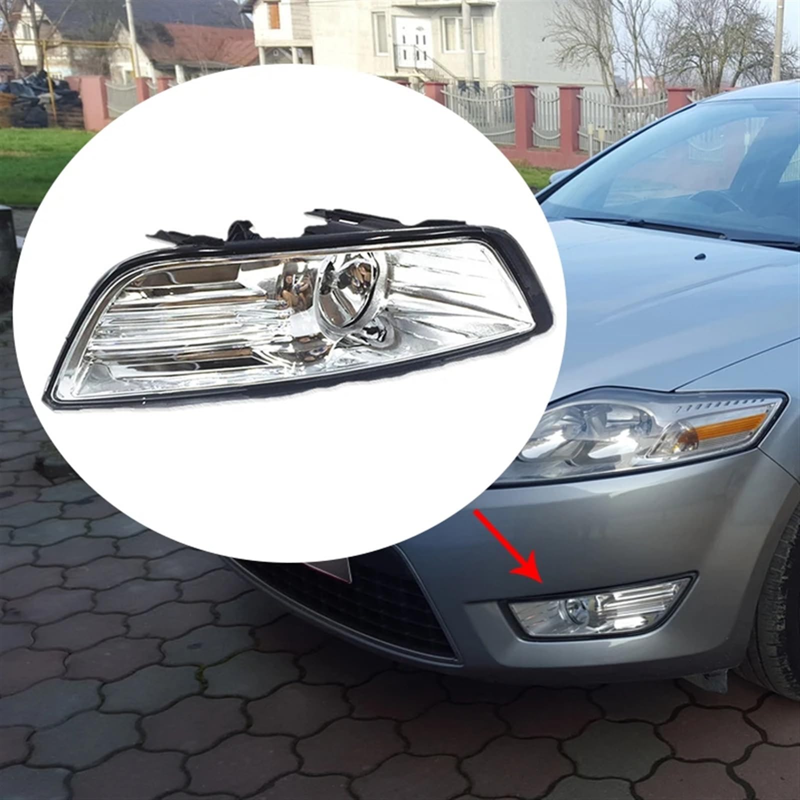 Conjunto faros antiniebla Compatible Con Ford Para Mondeo MK4 2007-2010 Conjuntos De Luces Antiniebla Para Coche Parachoques Delantero Luz Antiniebla Lámpara Antiniebla Accesorios Para Coche(Left and