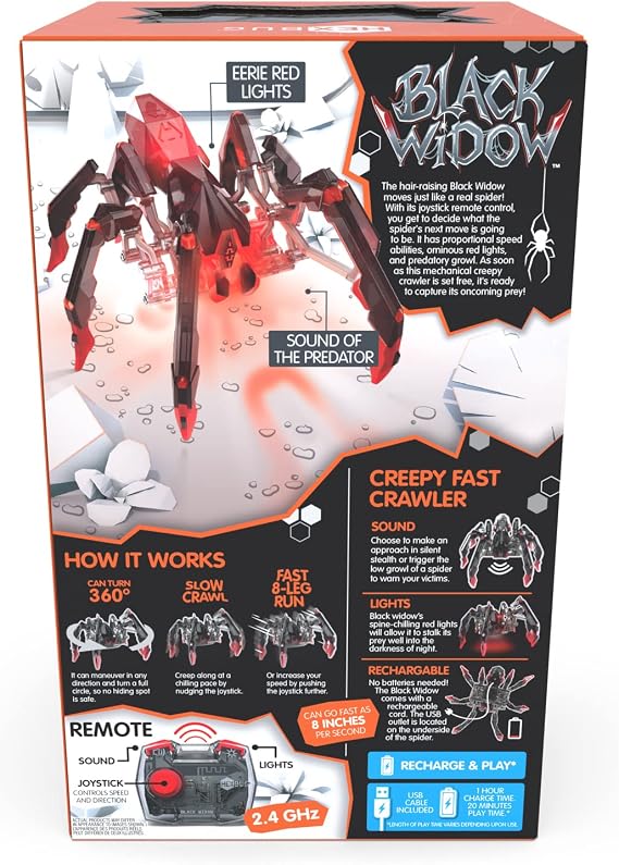 HEXBUG Black Widow, Robotic Toy Spider