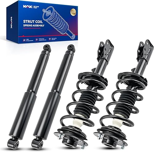 Vista 50 de KAX Puntales delanteros rápidos para 4Runner 2003-2023, Tacoma 2005-2015, FJ Cruiser 2007-2014 Conjunto completo de puntales con resorte helicoidal