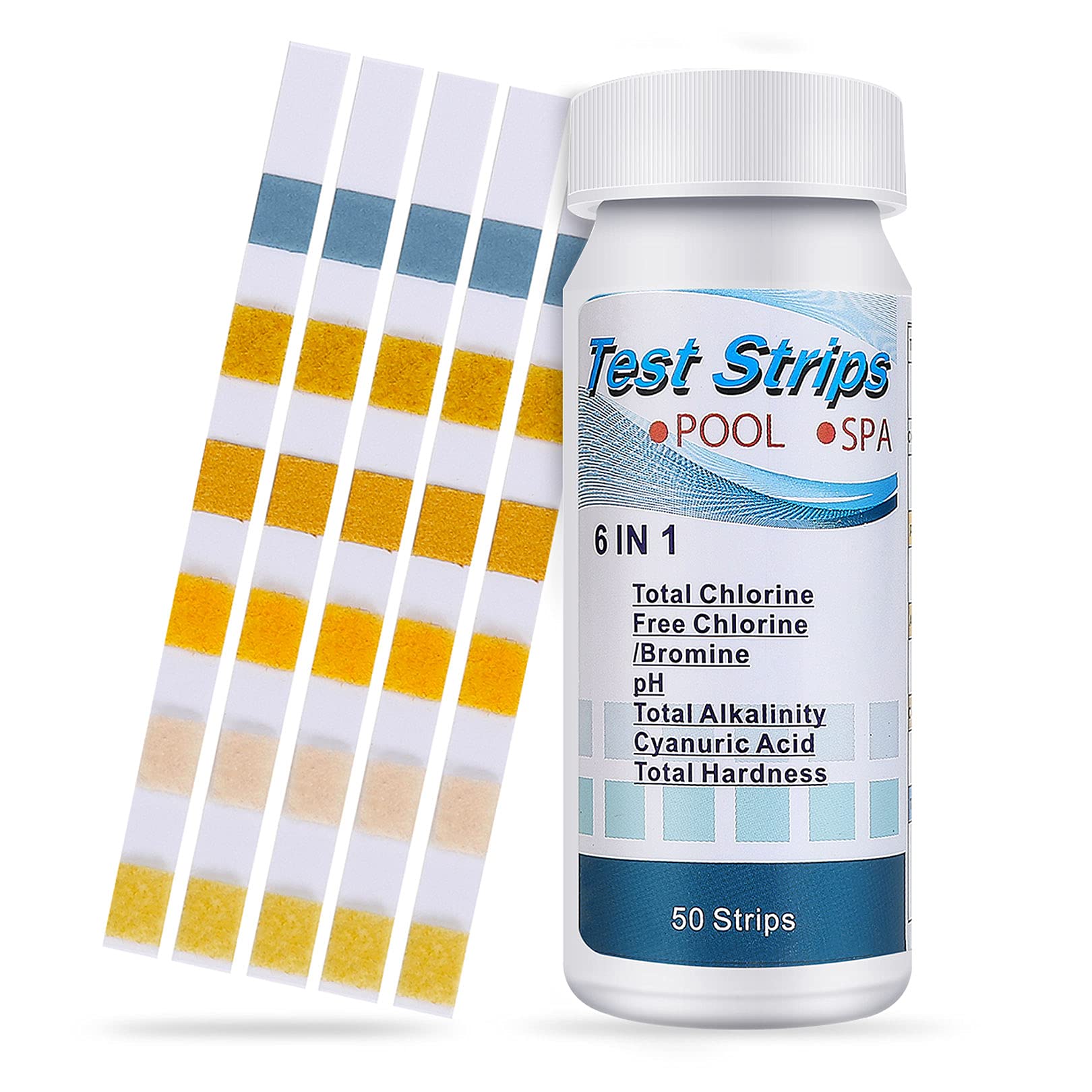 Buy 6 in 1 Test Strips Kit, Swimming Pool Spa & hot tub s Dip Test Strips for Rapid Measurement