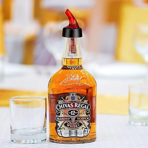 Miniatura 7 de Vertedor de botella medido, boquilla para verter licor, vertedor de medida de alcohol de tiro rápido, dispensador de vino y cóctel, popote para