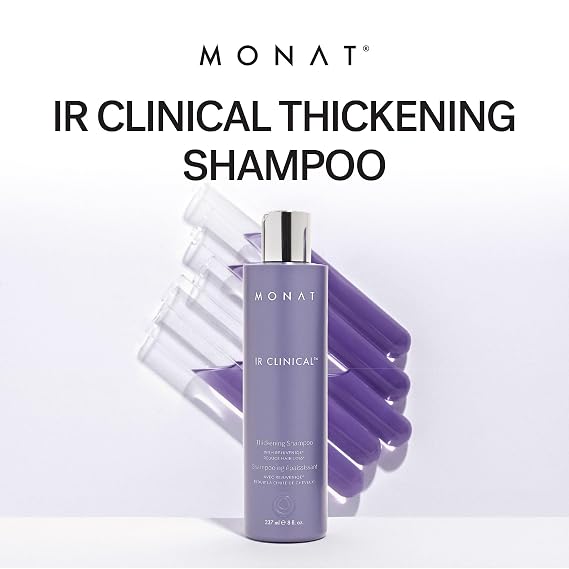 MONAT IR Clinical Thickening Shampoo Volumizing Shampoo for Dense, Thick Strands Thickening Solution Crafted from Powerful Blend of Natural Ingredients, With Rosemary & Mint And Pea Extract