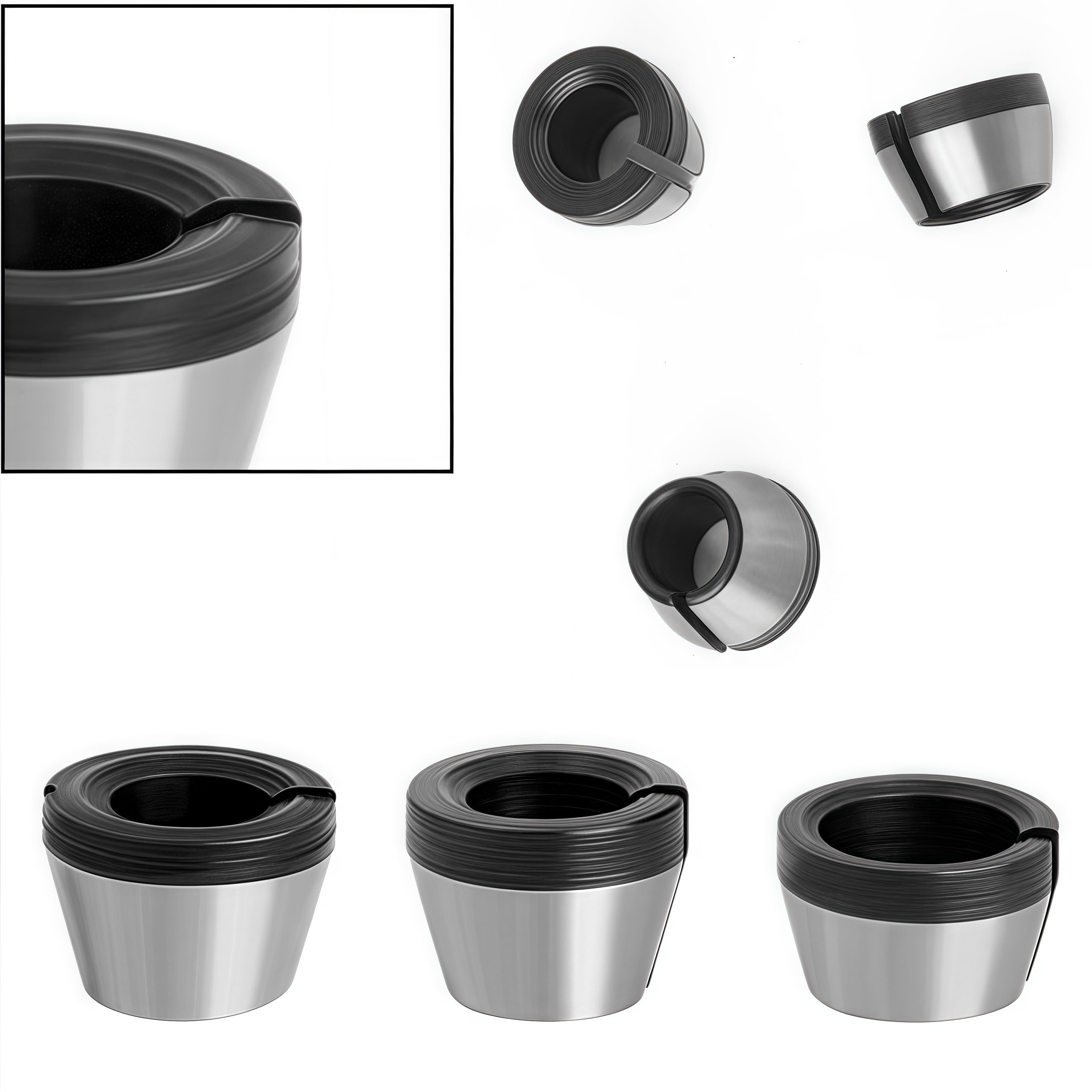 Mandrino a pinza per fresatura superiore, 6 pezzi, adattatore, pinze in lega, ricambio per trimmer utensili, materiale in acciaio al carbonio (6,35 mm, 8 mm)
