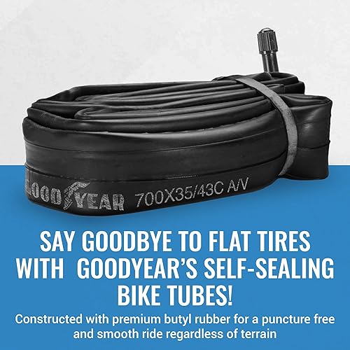 Miniatura 67 de Goodyear Tubo de bicicleta con caucho butílico - Tubos de bicicleta confiables para ciclismo premium