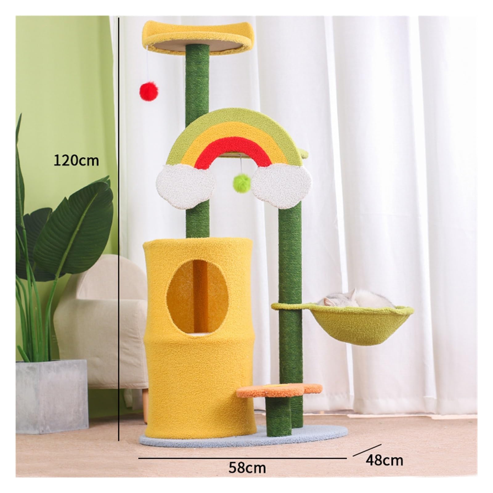 Marco De Escalada For Gatos, Arena For, Árbol For, Un Rascador For Sisal, Suministros For La Familia Varios, Juguetes Estable