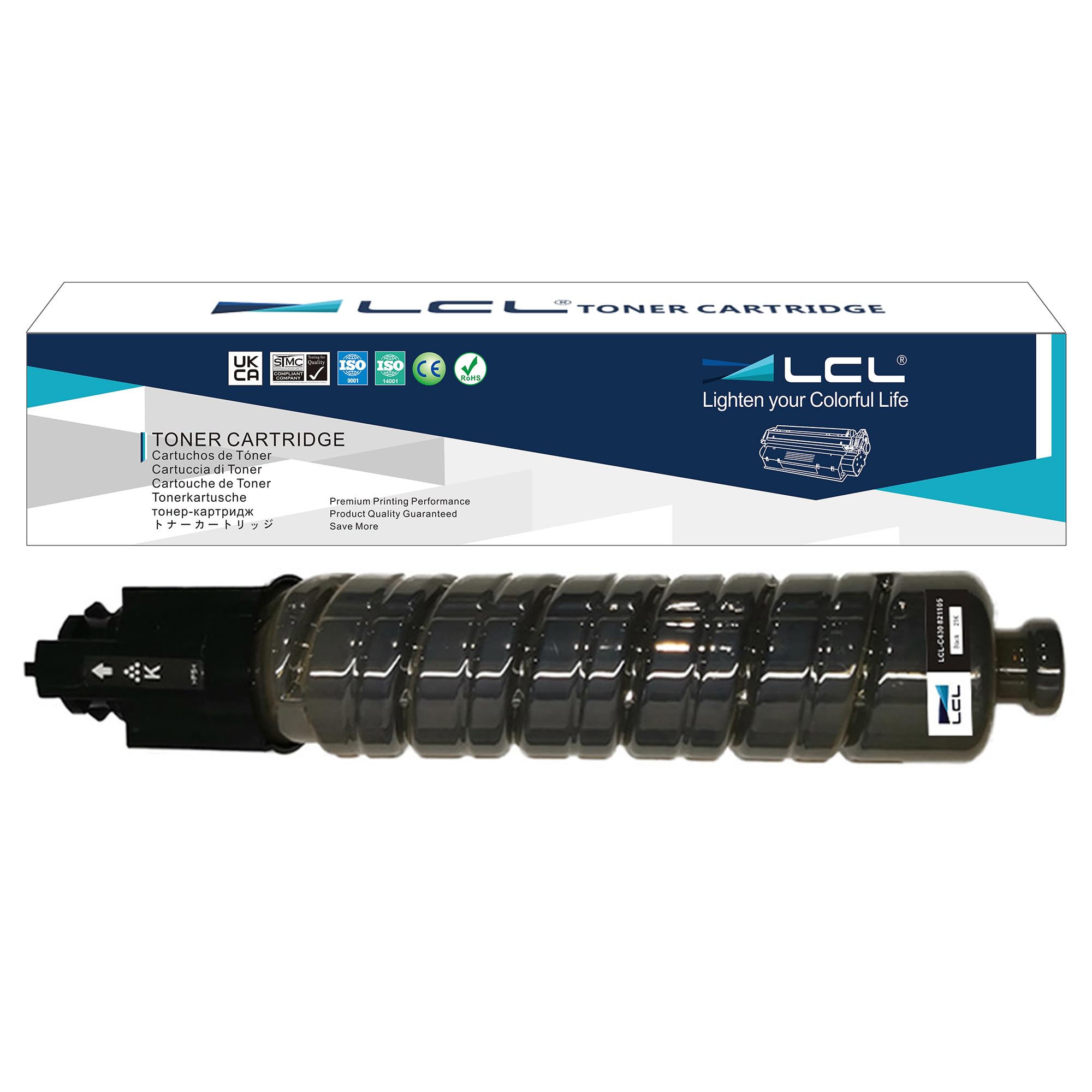 LCL Compatible Toner Cartridge Replacement for Ricoh 821105 821070 CLP37A LP137CA C440DN SP C430DN SP C430 SP C431DN SP C441DN High Yield C430 C430DN