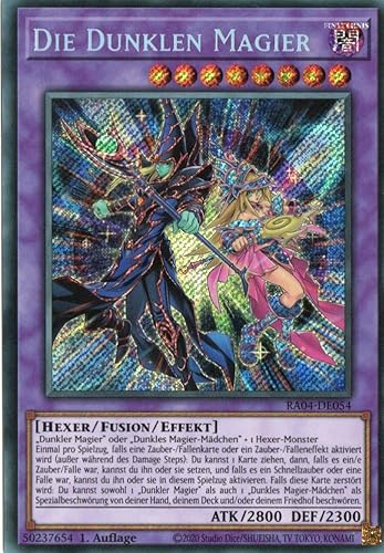 RA04-DE054 - Die Dunklen Magier - Secret Rare - Deutsch - 1. Auflage - Quarter Century Stampede - Mit MZTCG Versandschutz Yugioh