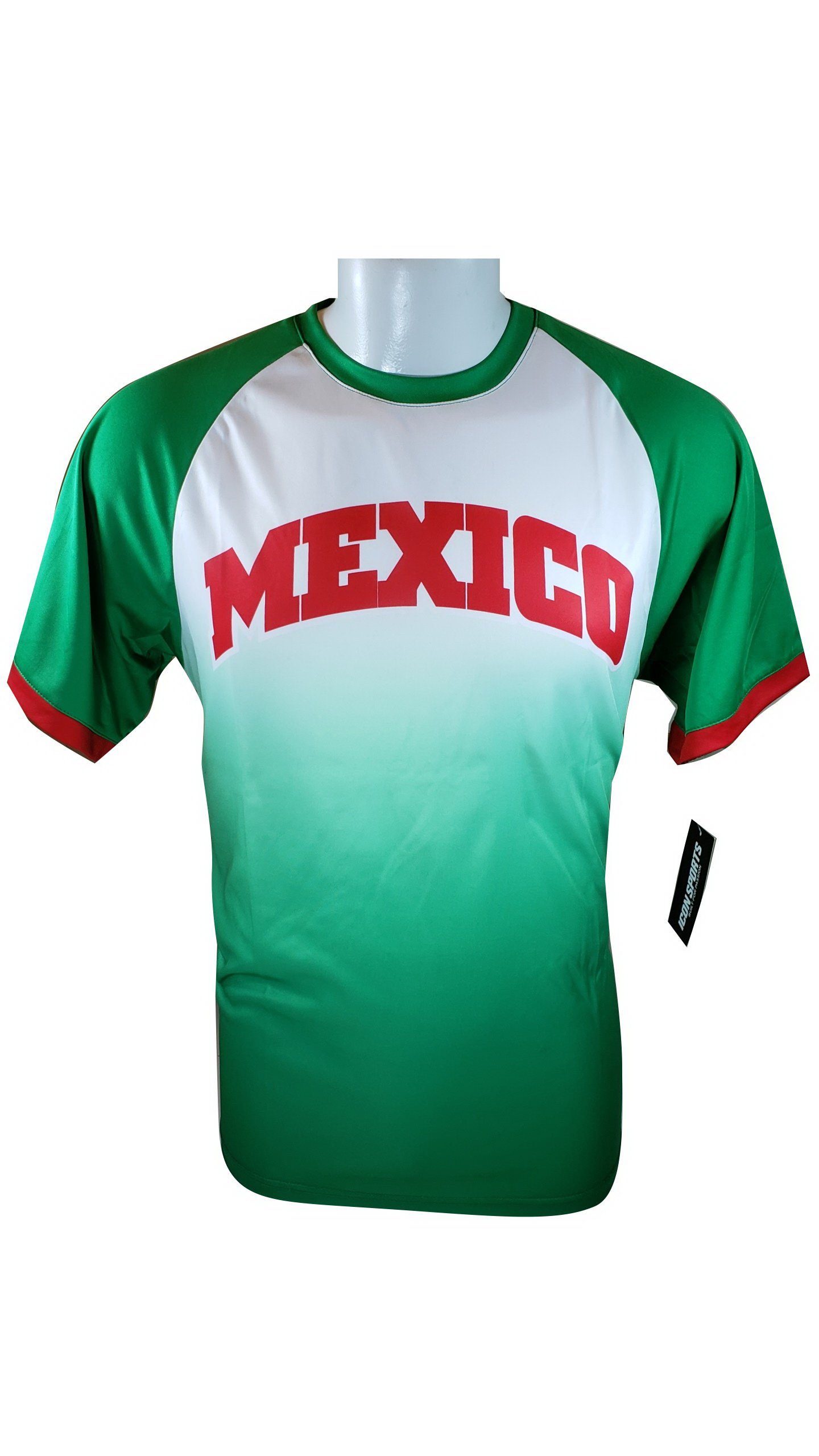 Icon Sports Mexico Soccer World Cup Adult Soccer Training Performance Jersey -013 L