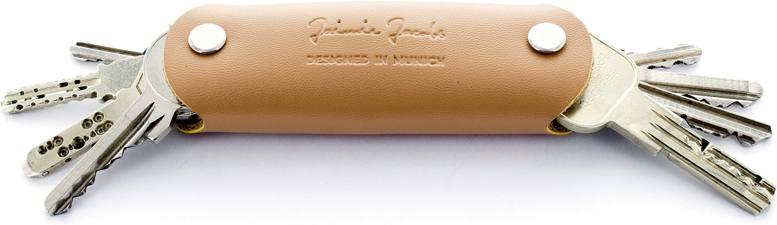 JAIMIE JACOBS Key Boy - Leather Key Holder, Key case, Key Organiser (Sand)