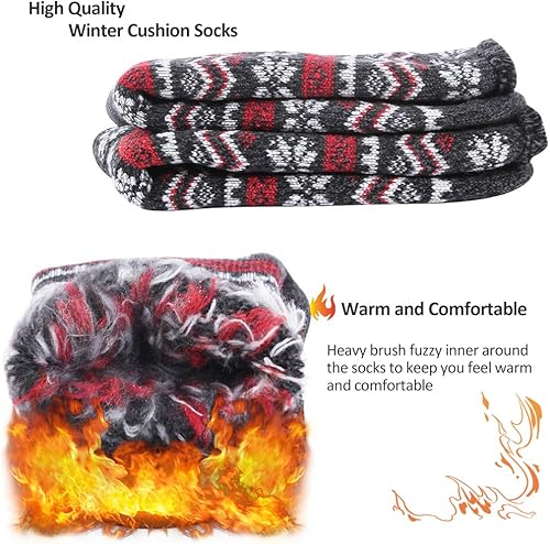 Miniatura 3 de Calcetines deportivos térmicos, cálidos, unisex, gruesos, con aislamiento térmico, para invierno