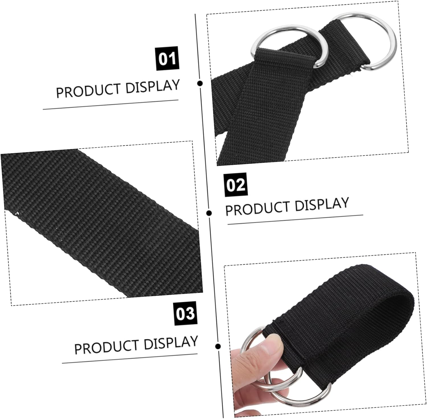Happyyami 14 Pcs Pulley Straps Saucer Swing Straps Hammock Hanging Straps Tree Swing Accessories Swing Hanging Strap Swing Hanging Rope Tool Stand Outdoor Polyester Cable Accessories Fitness