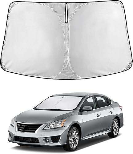Miniatura 235 de EcoNour Parasol para Subaru Crosstrek 2013-2015 2016 2017, visera solar para parabrisas delantero y ventana, bloqueador de calor UV y protector