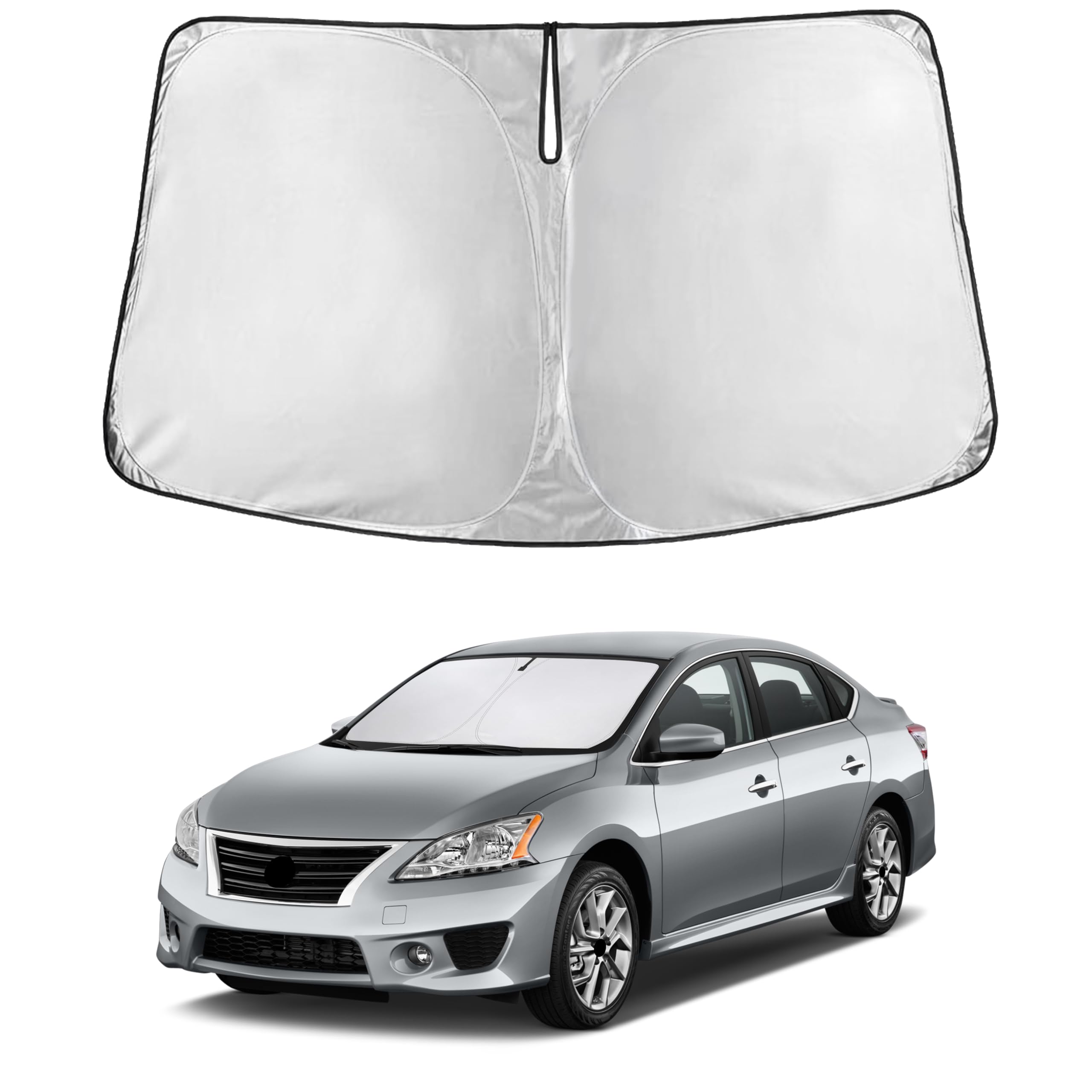 EcoNour Windshield Sunshade Compatible for Nissan Sentra 2007–2011 2012