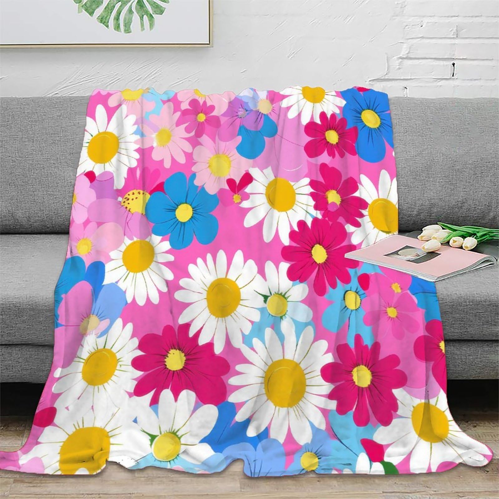 Plaid de voyage microfibre coloré jeté de canapé adulte 150x200